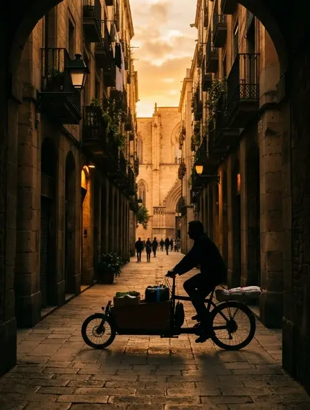 Atardecer rodando por el Born